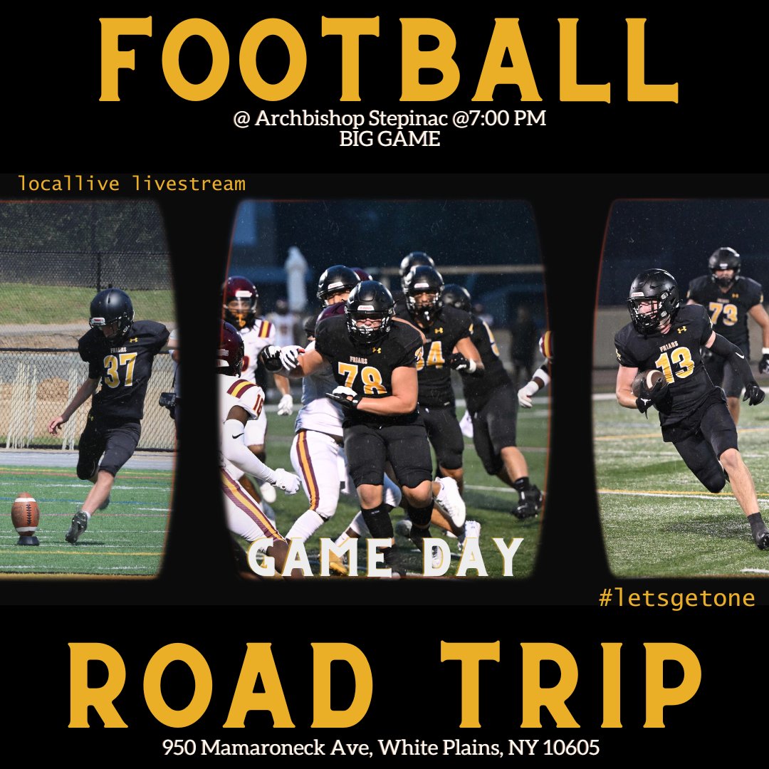 StAnthonysAth's tweet photo. Big Game Friar Fans. Have a safe trip in or watch live on locallive as the CHSAA first place position is on the line. https://t.co/ZRTZU2wV4j. $10 at the gate and #bringthenoise #blackandgold #letsgetone #believer https://t.co/yoWVvlRRZw