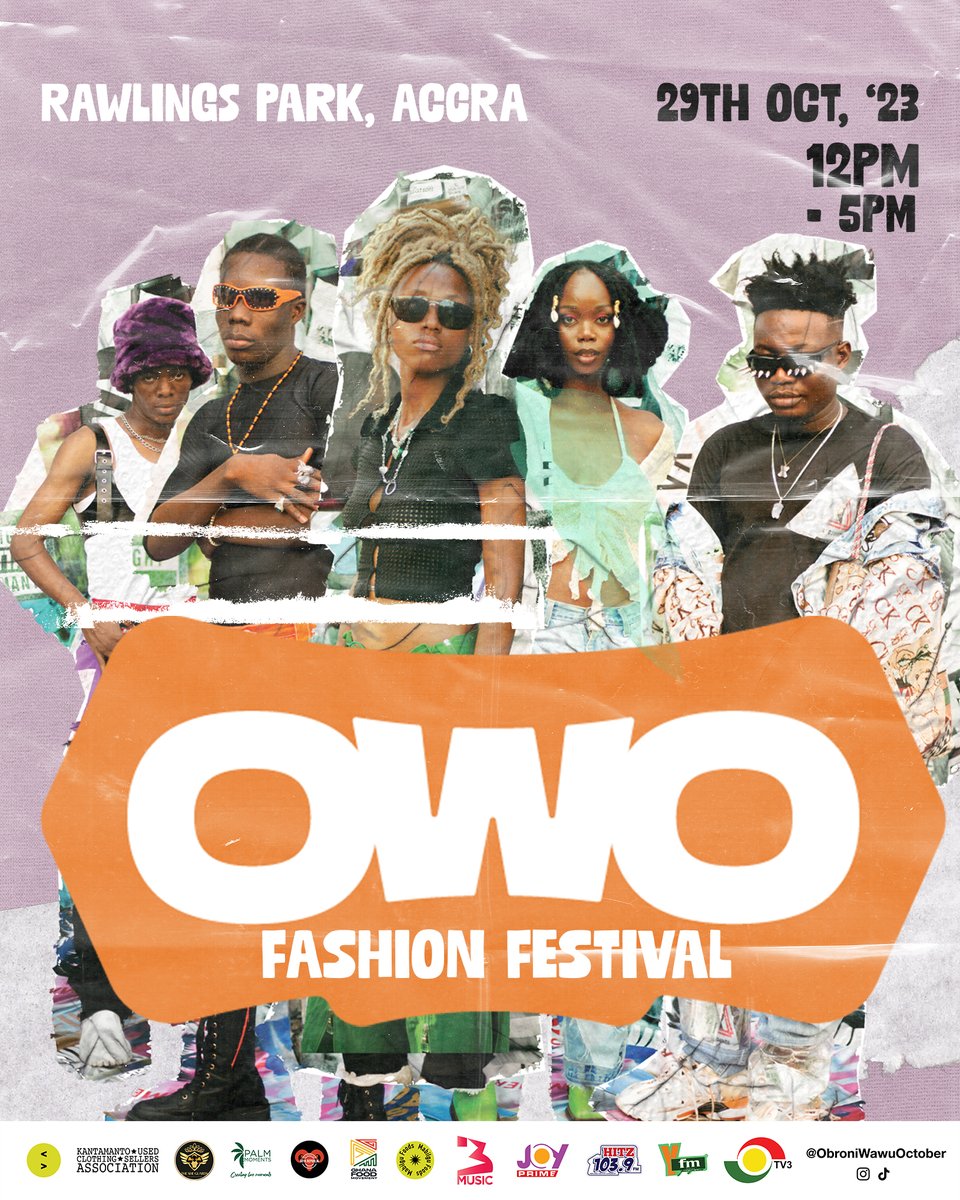 tv3_ghana's tweet photo. Make sure you mark your calendars and spread the word for the second edition of 'Obroni Wawu October (OWO) - The Oyɛ Adeɛyie Resurrection'!

Join us on October 29th as we celebrate Kantamanto's creative community and for the #OWODripContest you do not want to miss.

#TV3GH #ObroniWawuOctober