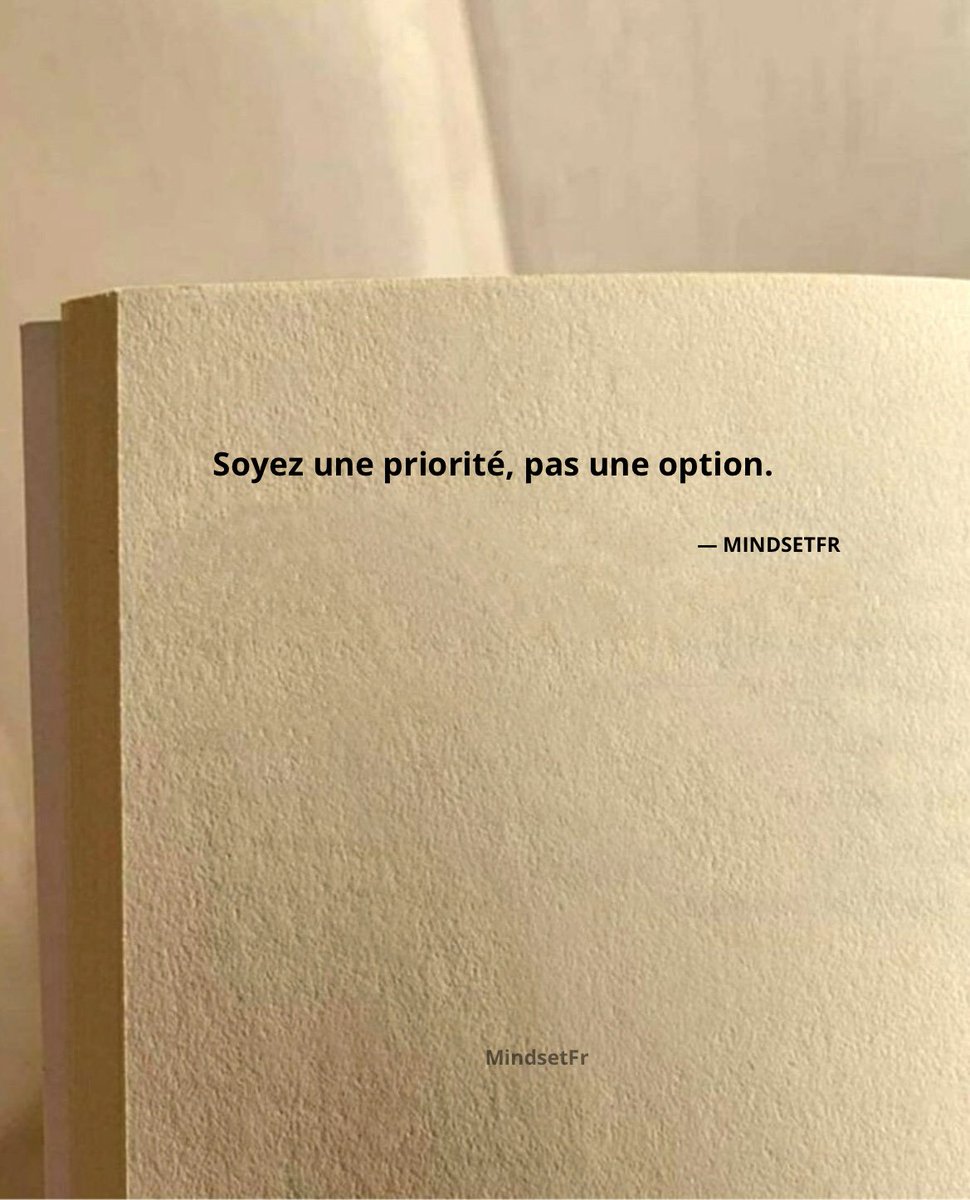 Mindset_FR's tweet photo. Vous devez toujours vous sentir utile et respecté. Vous le méritez. https://t.co/lLjo9IQas9