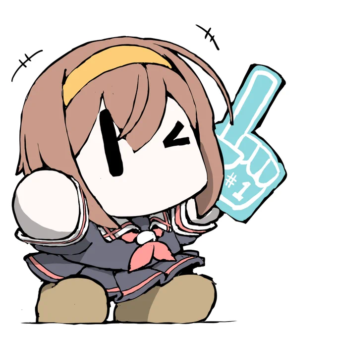 艦これラクガキ、まめ艦しらつゆ^^プレイするだけでなく、観戦や応援も好きそうなまめ艦達です^^ 