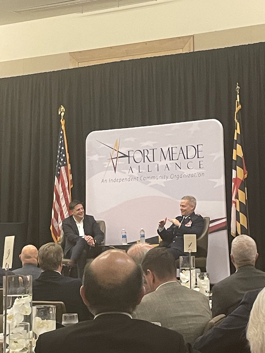 Glad to be able to hear Lt. Gen. Timothy D. Haugh, USAF, Deputy Commander USCYBERCOM, today as part of the Fort Meade Alliance Key Leaders Series!