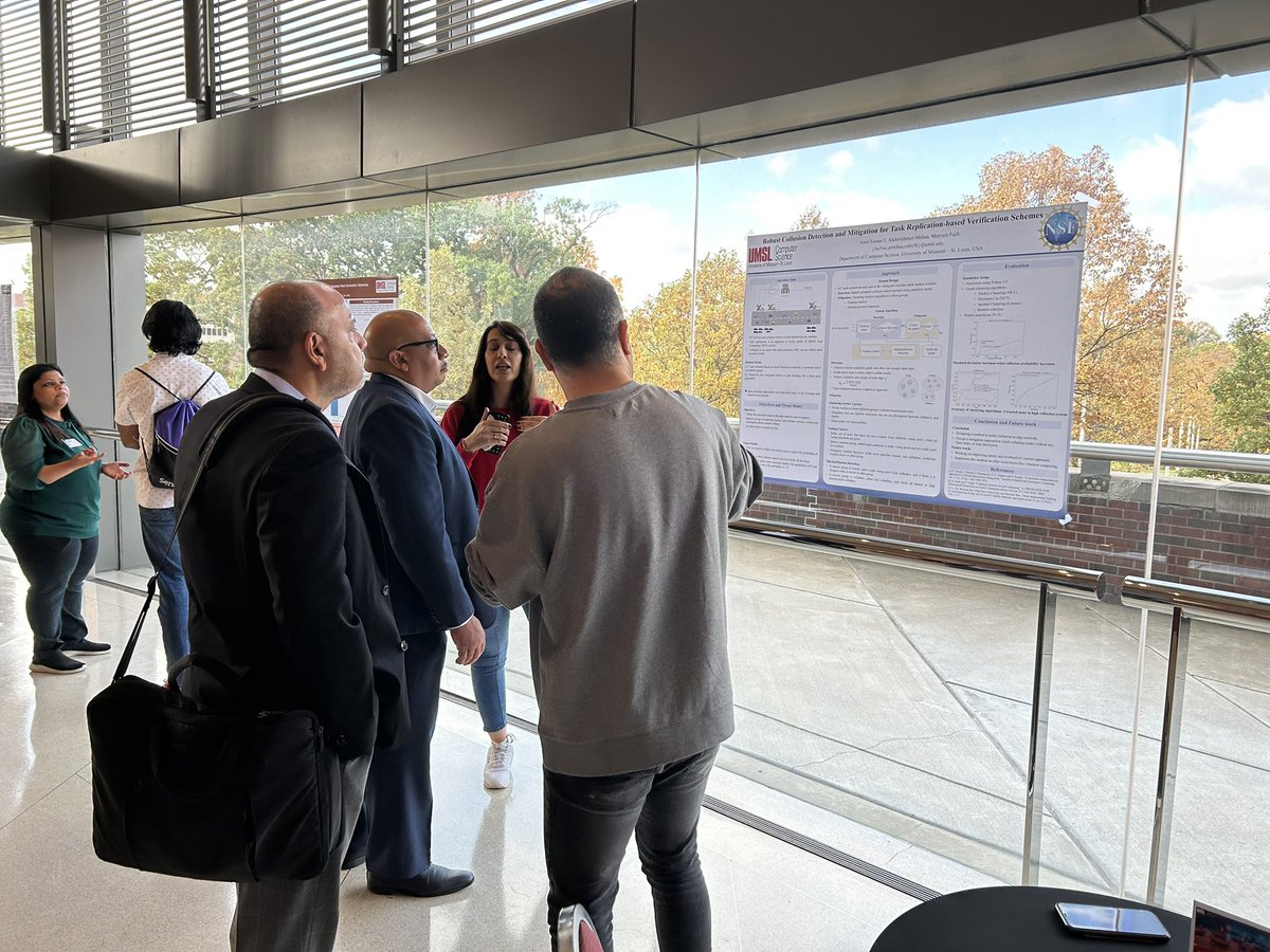 Research Poster presentations at #stlcybercon #umsl #CybersecurityAwarenessMonth #WeTransformLives