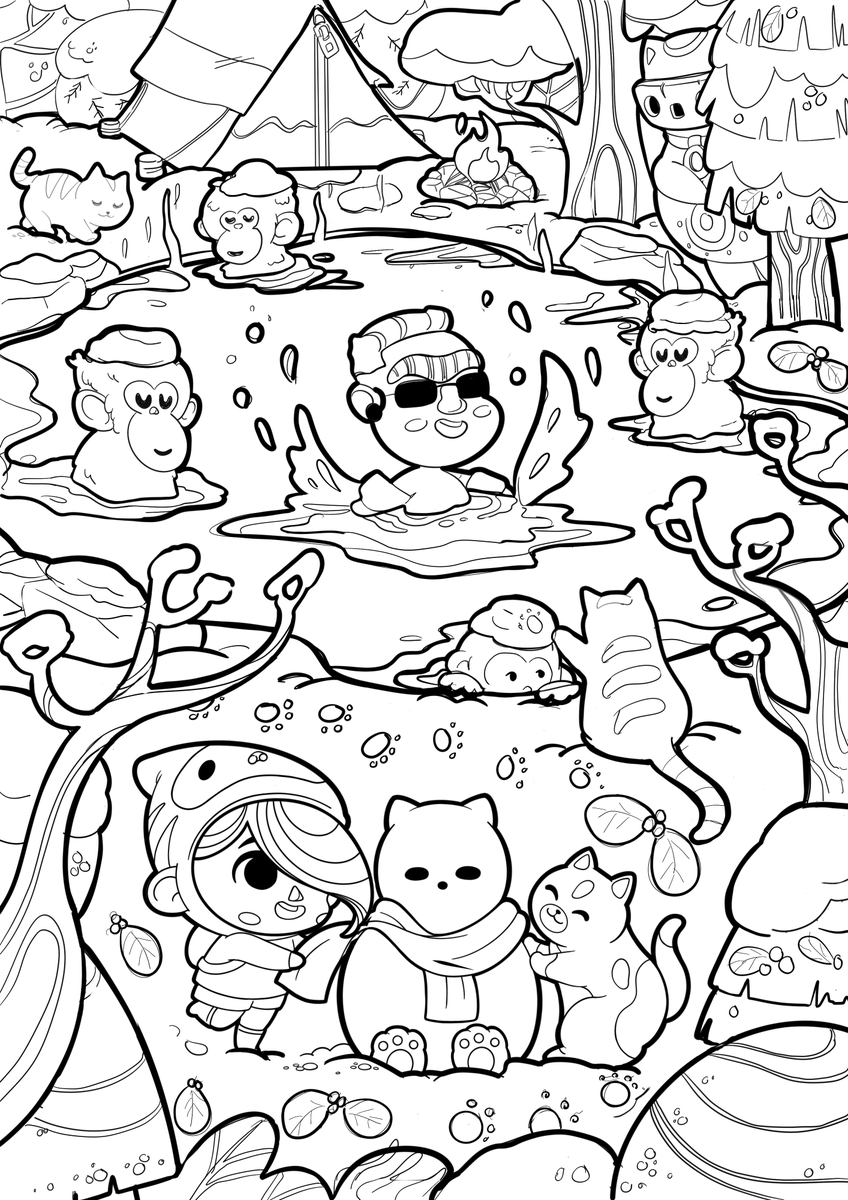 BalorGamesGG's tweet photo. 🎨 We're celebrating @MinekosMarket launch with a coloring challenge &amp; a chance to win a Mineko's Night Market Steam key &amp; some Mineko Pinny Arcade Pins 😻

👉 Save and color this blank page 🎨
👉 Drop your beautiful creation in the replies 👇  

Good luck! 💙 https://t.co/BSaiui1EKv