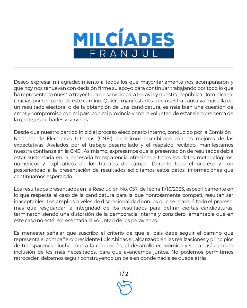 MFSPeravia's tweet photo. ¡Bendiciones! https://t.co/WmAUoOxWuL