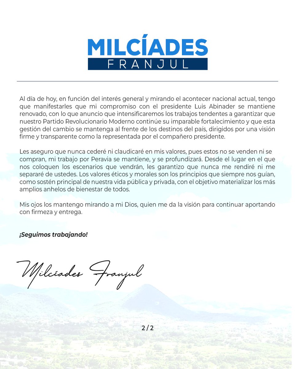 MFSPeravia's tweet photo. ¡Bendiciones! https://t.co/WmAUoOxWuL
