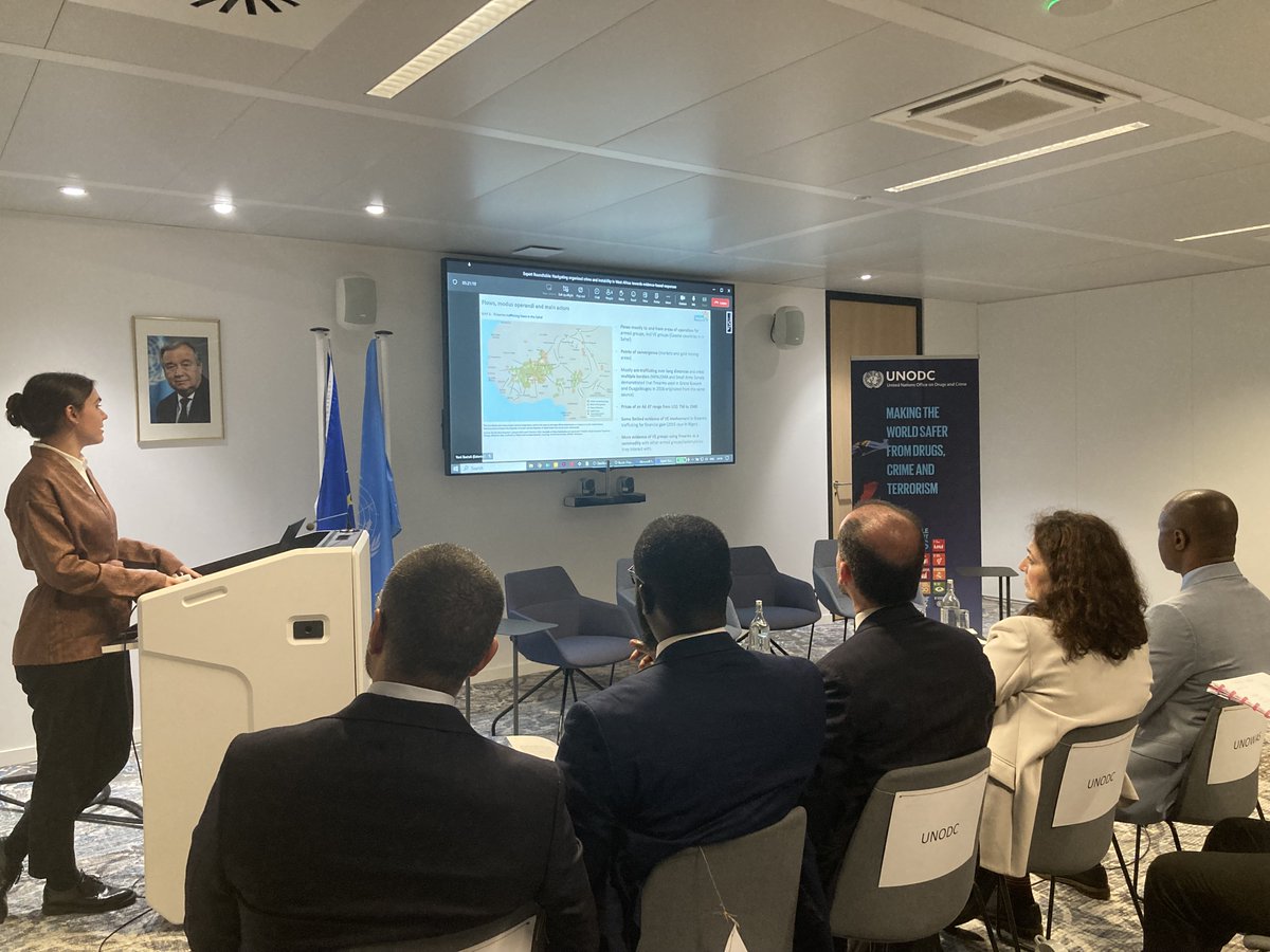 UNODC_WCAfrica's tweet image. ‼️👏Expert Roundtable on “Navigating organized crime &amp;amp; instability in West Africa: towards evidence-based responses” in Brussels.
@UNODC @eu_eeas @AA_stabilisiert @UN_UNOWAS explored how to integrate TOCTA Sahel policy implications in programming 🇺🇳🇪🇺🇩🇪

unodc.org/unodc/en/data-…