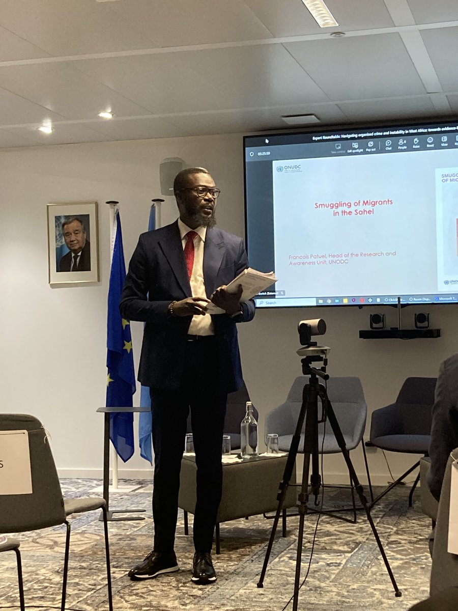 UNODC_WCAfrica's tweet image. ‼️👏Expert Roundtable on “Navigating organized crime &amp;amp; instability in West Africa: towards evidence-based responses” in Brussels.
@UNODC @eu_eeas @AA_stabilisiert @UN_UNOWAS explored how to integrate TOCTA Sahel policy implications in programming 🇺🇳🇪🇺🇩🇪

unodc.org/unodc/en/data-…