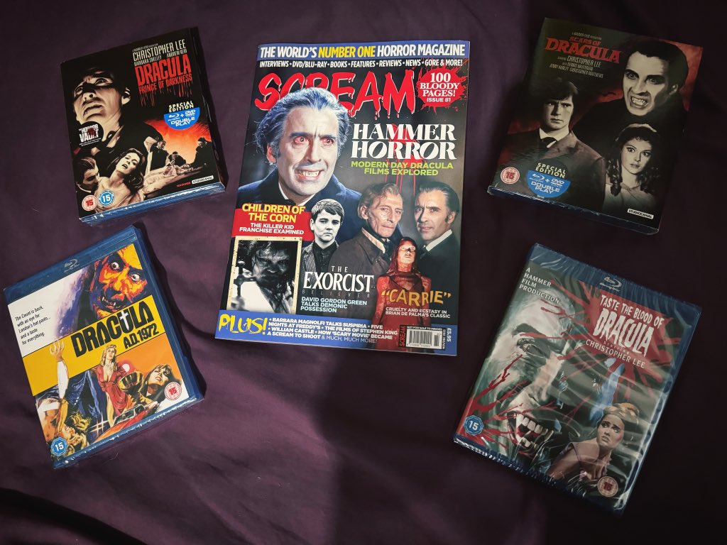 jasonimpey's tweet photo. What a relevant and great issue of @ScreamHorrorMag to come back to from returning from honeymoon in Whitby #dracula #screammagazine #hammerhorror #horrorfilms https://t.co/MuLii9rNUw