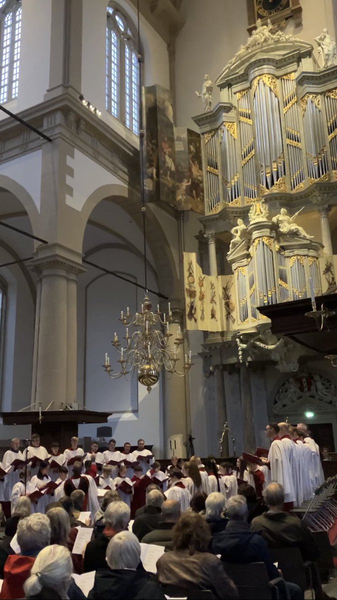 Performance number 1 complete - a superb Choral Vespers at Westerkerk Church. The Cathedral Choir sung brilliantly in this wonderful church!