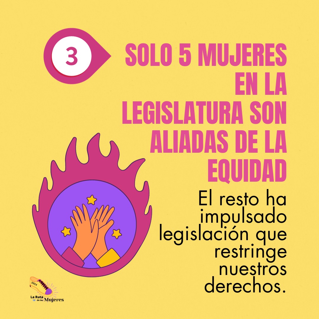 Si las mujeres nos organizamos, podemos decidir una elección. Y decidirla a favor de nuestros derechos, de nuestro futuro, de la paz. 

Te compartimos cinco datos sobre la participación política de las mujeres en Puerto Rico. ¿Qué queremos que te lleves?