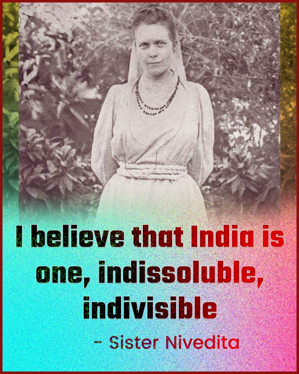 omprakash678's tweet photo. My humble tributes to #SisterNivedita on her birth anniversary...

#SwamiVivekananda gave her the name #Nivedita

#நிவேதிதை was an #AngloIrish social worker, one amongst the disciples of #Swami #Vivekananda

#சகோதரி_நிவேதிதை  came across #Vivekanandar in the year 1895 in #London https://t.co/0lglGS2xdu