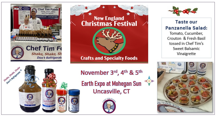 ChefTimFoods's tweet photo. Ready to start shopping? Join us at the NE Christmas Festival Nov 3-5, 2023.
#ChefTimFoods
#SweetBalsamicVinaigrette
#GlutenFree
#ShakeShakeShakeDontRefrigerate @NEXmasFest https://t.co/dLnfvS3yW1
