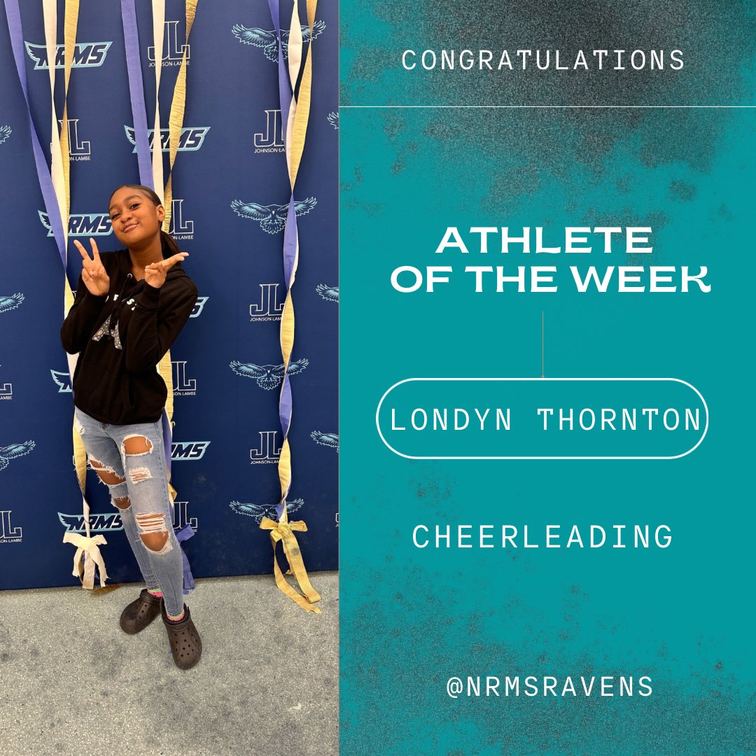 🏆Athletes of the Week 🏆 

It was an exciting homecoming week and these athletes showed out! Their coaches were impressed by their performance this week! Keep up the good work, Ravens! 

⚽️: Allison
🏐: Michelle
🏈: Joel
📣: Londyn