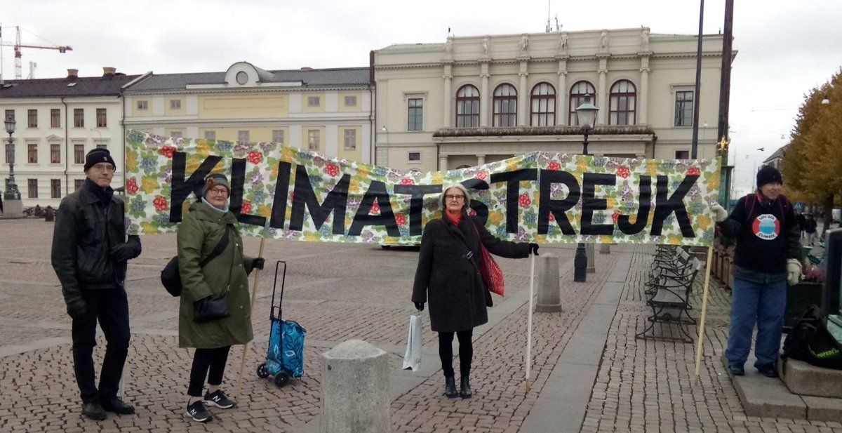 #FridaysForFuture #ClimateStrike i Göteborg den 27 oktober. @FFF_goteborg