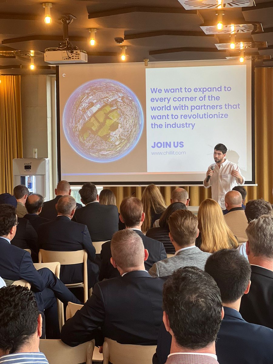 🗣️ “Grateful for the consideration and invitation to participate in this important global competition for the refrigeration and beverage industries, in search of sustainable solutions for the business”. 

Marcos Condomi, CPO &amp; Founder Chill it.