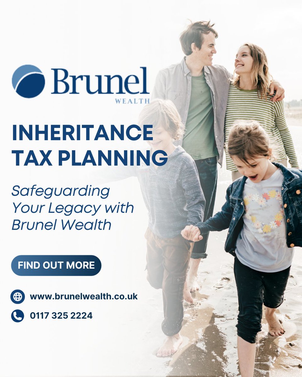 BrunelWealth's tweet photo. Inheritance tax: An essential aspect of estate planning! 💰📜

Click the link below to find out more about IHT and how Brunel Wealth can support you 👇

🌐 https://t.co/F1ME92XQQA
☎️ 0117 325 2224
📱 @brunel_wealth https://t.co/PCfJPTrfyF