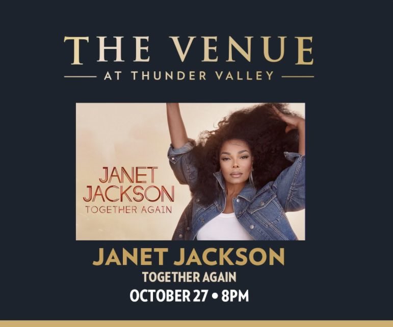 Tonight vibes rocking with the boss @janetjackson @thundervalley #togetheragaintour2023 #janetjackson