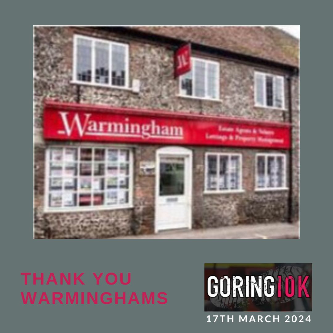The Goring 10k is the biggest fundraiser for our local primary school. Huge thanks to our headline sponsor <a href="/Warmingham/">Warmingham & Co</a>. Paul O'Loughlin, MD said we are always delighted to be the headline sponsor &amp; I can't remember a year when someone from the 'Warmingham family' didn't take part