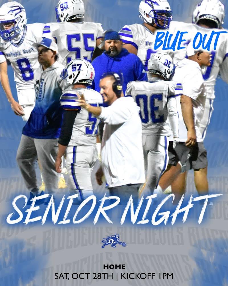 Final Regular Season Game and Football Senior Appreciation! Saturday, October 28th 1:00 PM Kickoff!