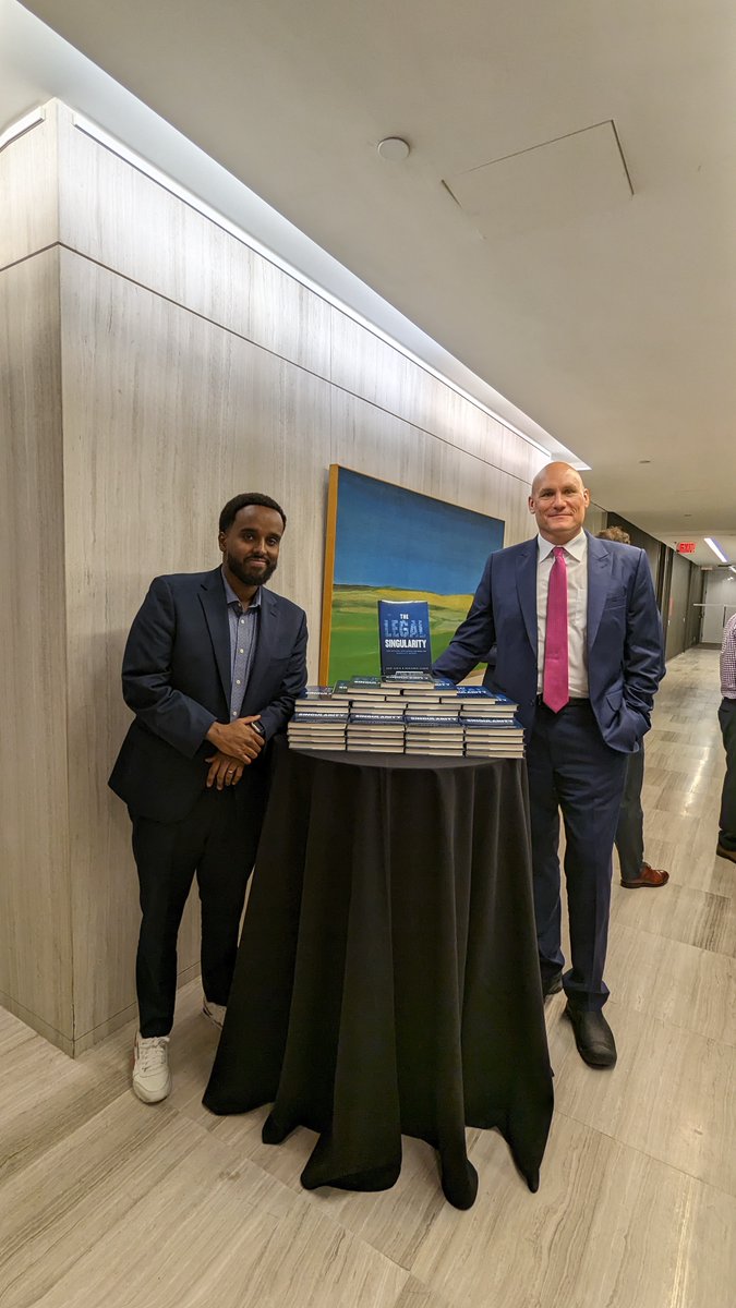Thank you to everyone who came out to support UTP authors @BAlarie & @abdiaidid as they launched their new book The Legal Singularity. It was a fantastic event!