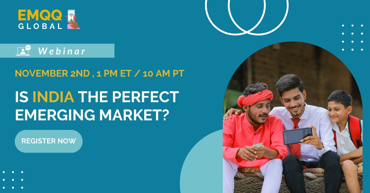 Join us on November 2nd, 1 PM ET/ 10 AM PT to learn more about India as an emerging market.

Register Here: lnkd.in/gtj68gKM