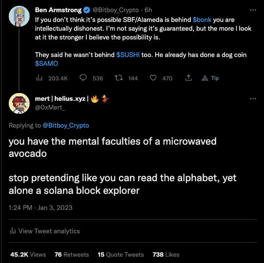 <a href="/BenArmstrongsX/">The BitBoy</a> you are the biggest circus act — in the history of circus acts — maybe ever

seek professional help