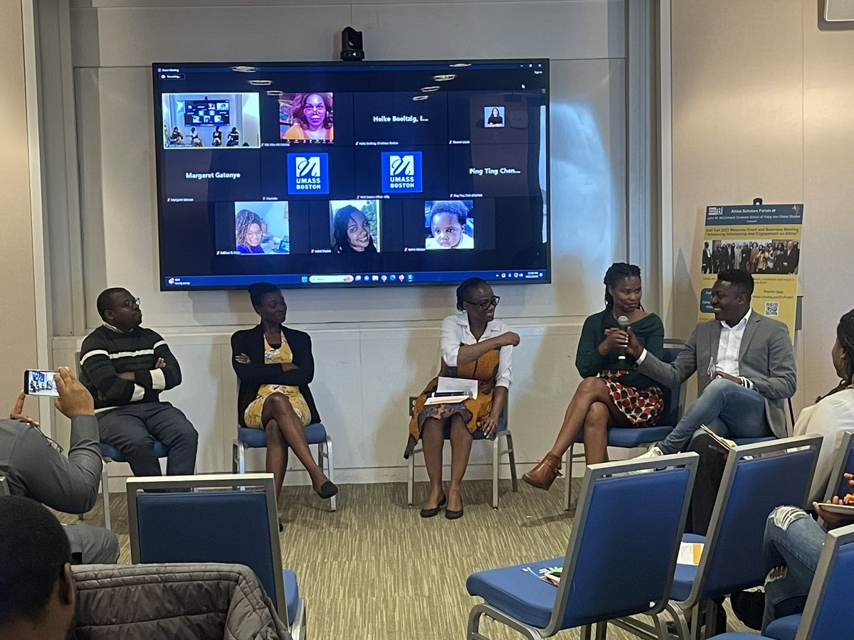 ASF Welcome event. Current students sharing their experiences