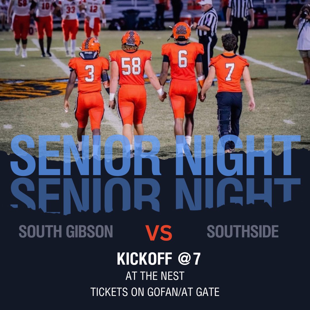 🏈 Calling all fans! Join us tonight for Senior Night. Let's show our support and cheer them on as they take the field for the last regular season home game. Don't miss out on this special evening! 🎉 #SeniorNight #HornetNation