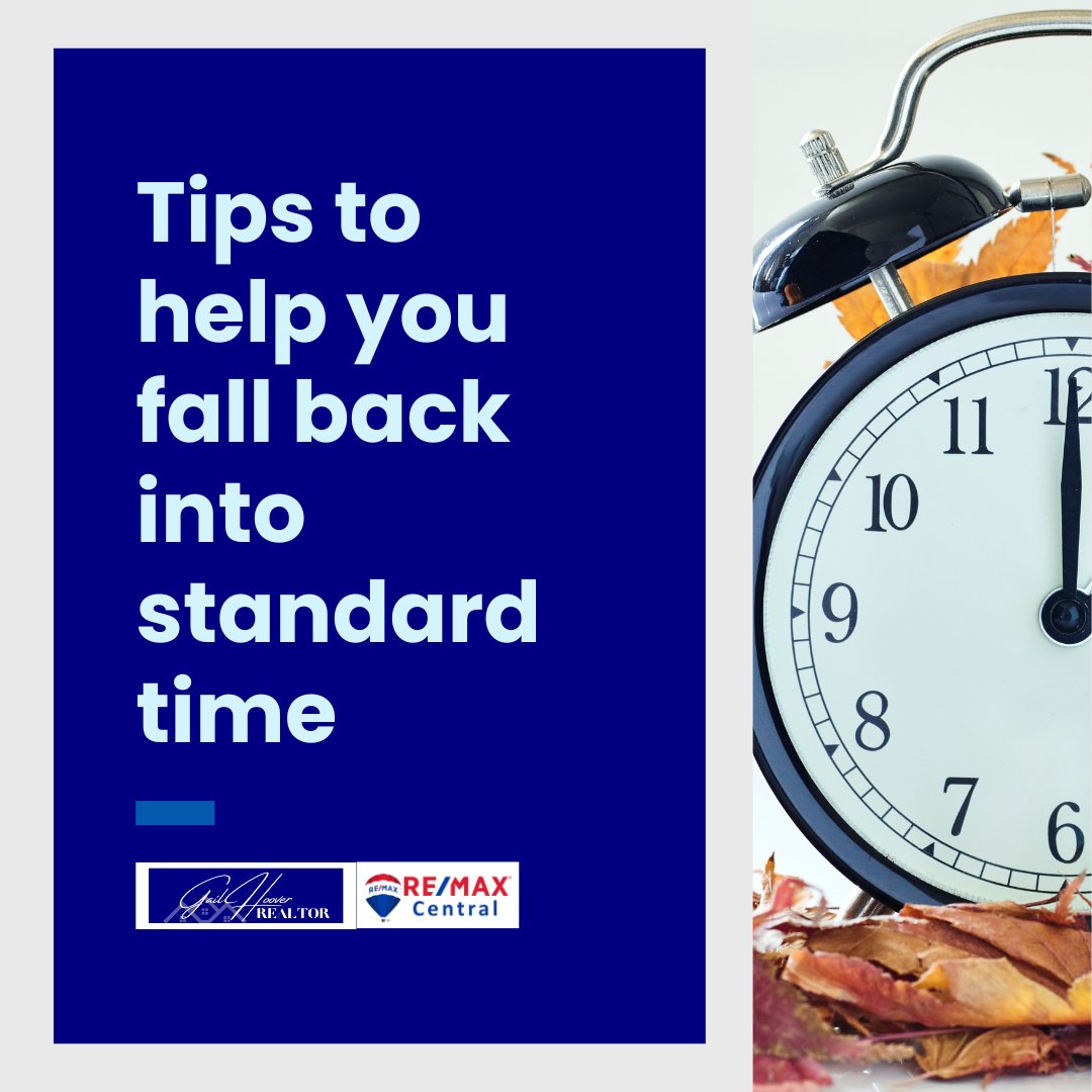 GailHoover's tweet photo. Switching to standard time aligns clocks with natural light, ensures consistency, conserves energy, and aids global coordination. Use these tips for a smooth transition.

☎️: 610-217-8136
📧: gailhooverrealtor@gmail.com

#LehighValleyRealtor #sellyourhomefast #realtornearme https://t.co/0KeVO6PxTr