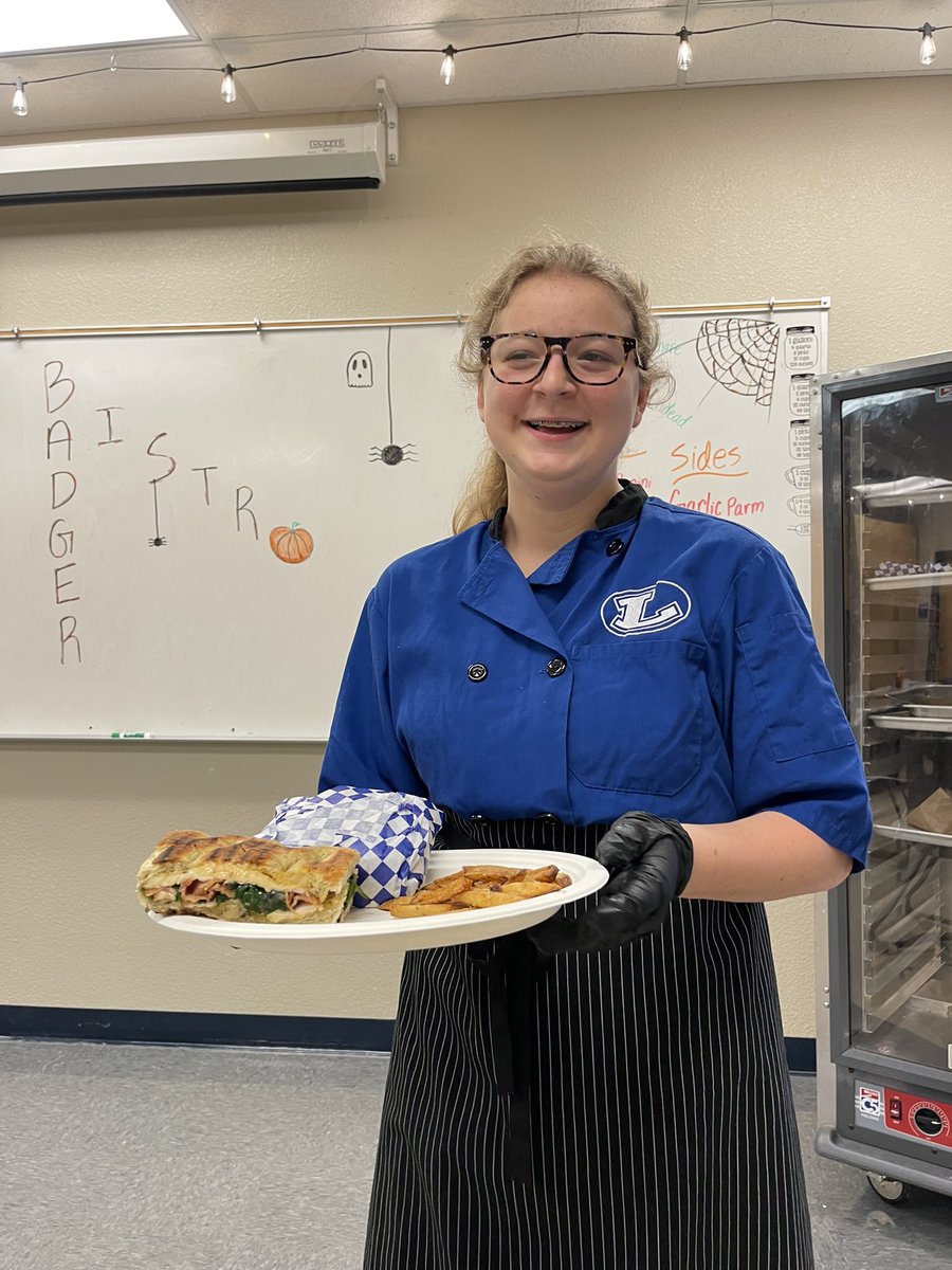 What a fun FCA Thursday with Jonathon giving devotional! 

“Whatever you do, work heartily, as for the Lord and not for men,”
Colossians 3:23 

Friday fun with Sariah in BADGER BISTRO serving it up! Thank you! 💙 <a href="/LampasasHS/">Lampasas HS</a>