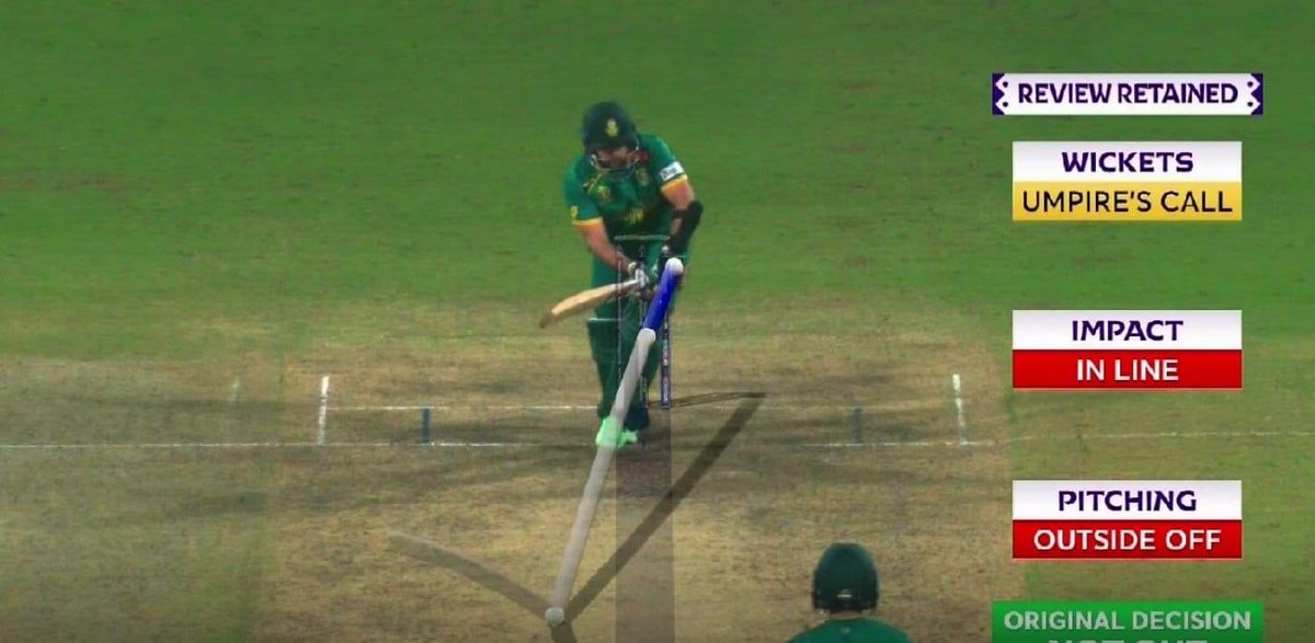 It’s crashing middle and leg, How on earth it became umpire’s call?? #CWC2023 #PAKVSL