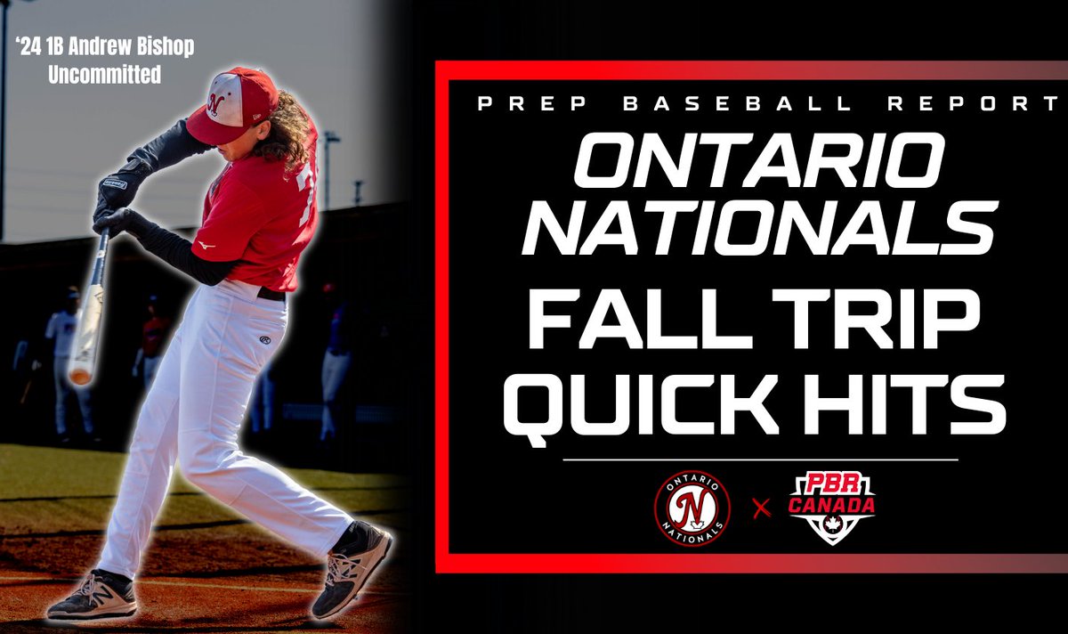 PrepBaseballON's tweet photo. 📝𝐎𝐍𝐓𝐀𝐑𝐈𝐎 𝐍𝐀𝐓𝐈𝐎𝐍𝐀𝐋𝐒 𝐅𝐀𝐋𝐋 𝐓𝐑𝐈𝐏: 𝐐𝐔𝐈𝐂𝐊 𝐇𝐈𝐓𝐒📝

Our staff breaks down eight standouts within the program who handled themselves well against college hitters and arms, providing scouting notes and video.

🔗https://t.co/OmOFGlw5Lf https://t.co/MyI3P5dZ5I