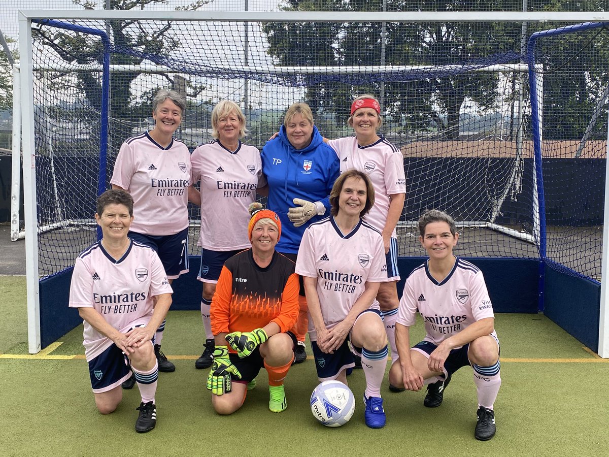 tauntonwfc's tweet photo. This is special for us, some of us have been invited to travel from Taunton, Somerset to the Arsenal Hub on Sunday pm to play some walking football. It would be lovely if anyone was free to pop and see us 🤞🏻🙏🏻@leahcwilliamson @bmeado9 @ArsenalWFC @fara_williams47 @JillScottJS8 https://t.co/NYEPw35cmj