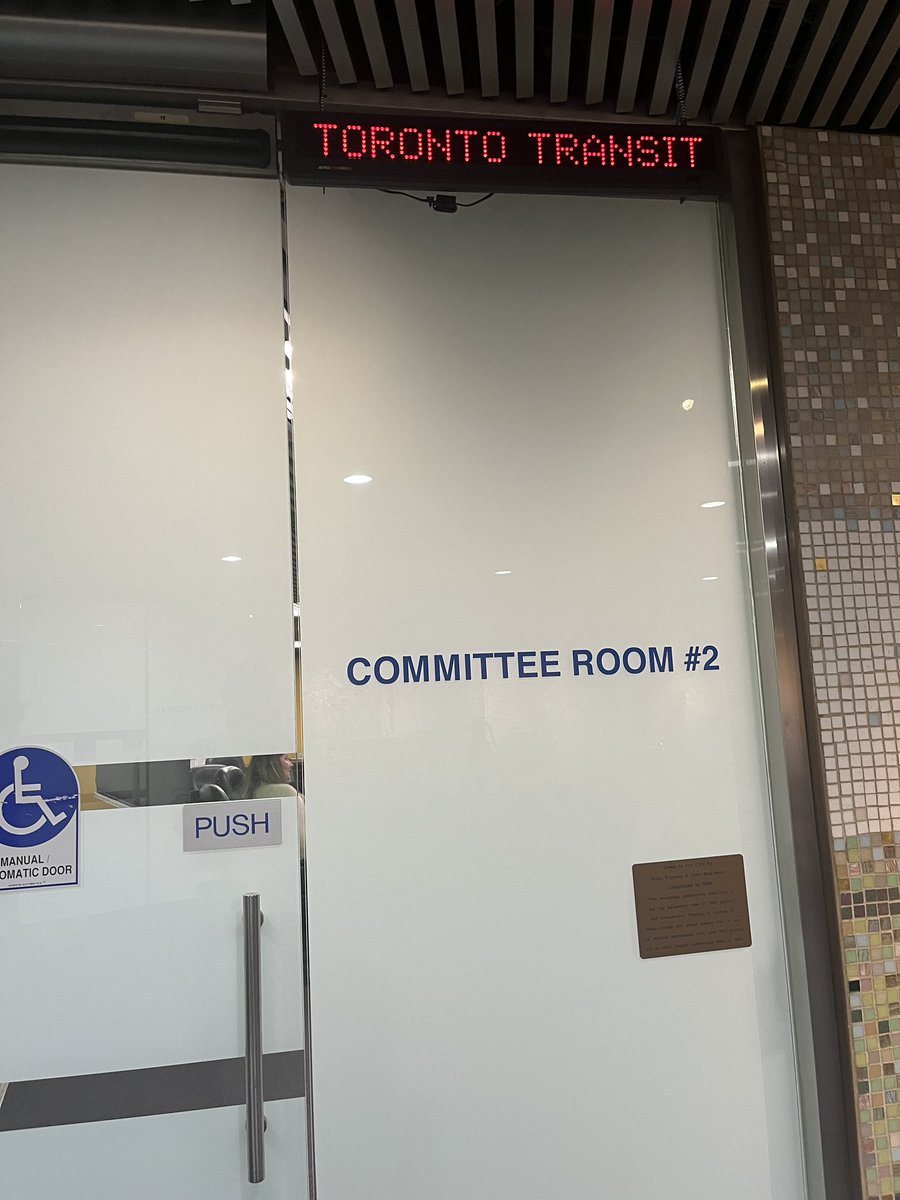 Outside a committee room at city hall where TTC board is scheduled to hold a closed door meeting to “receive advice from external counsel on a confidential matter that is subject to solicitor-client privilege.” Rumours are swirling about a significant shake up at the agency.