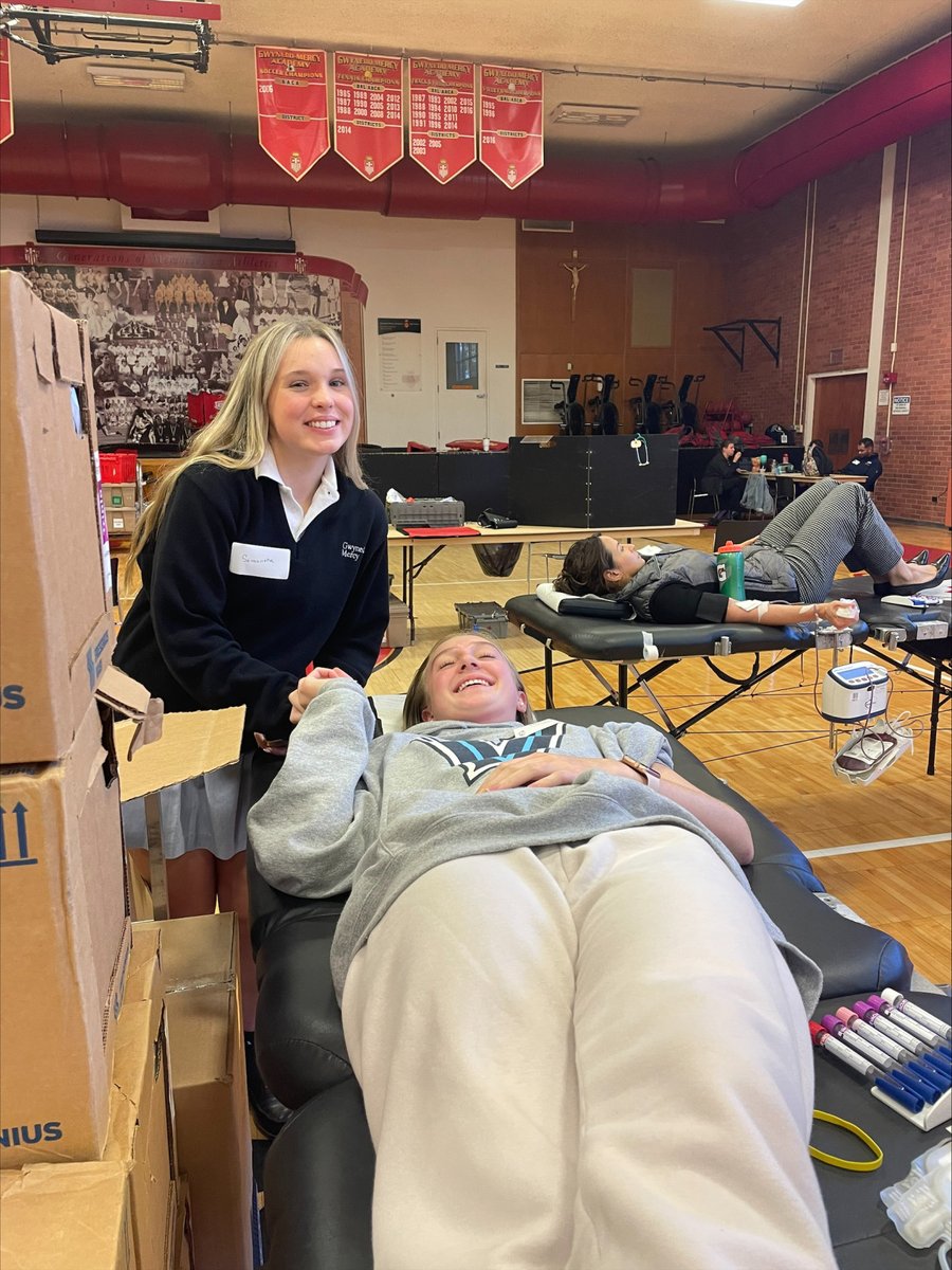 GMAHighSchool's tweet photo. Thank you to the students, faculty, staff, and parents who participated in Ministry & Service's annual blood drive. We collected 58 units which could save at least 174 lives!
#MinistryandService #GiveBlood #AmericanRedCross #Inspire_Mercy https://t.co/pnShxZeri9