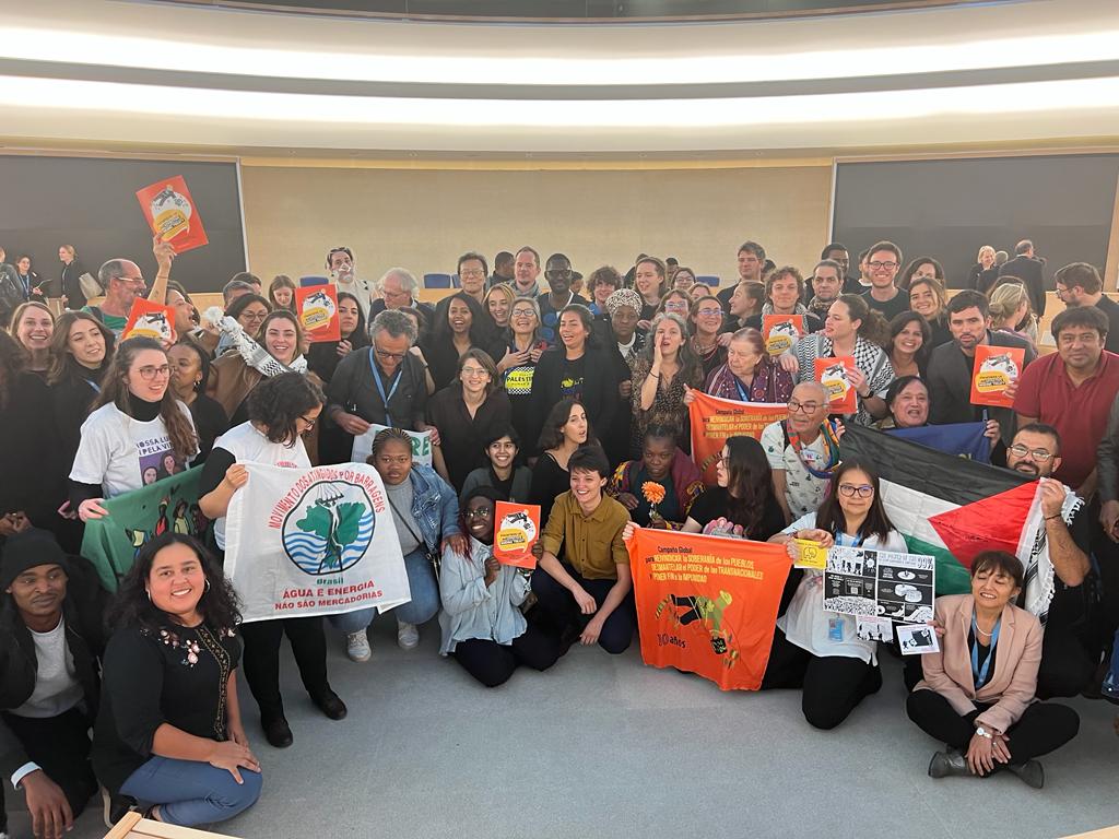 ESCRNet's tweet photo. After an intense week in which we even feared that the process of a #bindingtreaty was in jeopardy, the unity shown by some Global South states, and the tireless work of civil society, we celebrate this victory that brings us closer to a treaty to end corporate impunity! Congrats to the #Feminists4BindingTreaty, @TreatyAlliance @StopTNCimpunity, @ESCRNet members, and all who made this possible! 🙌🏽