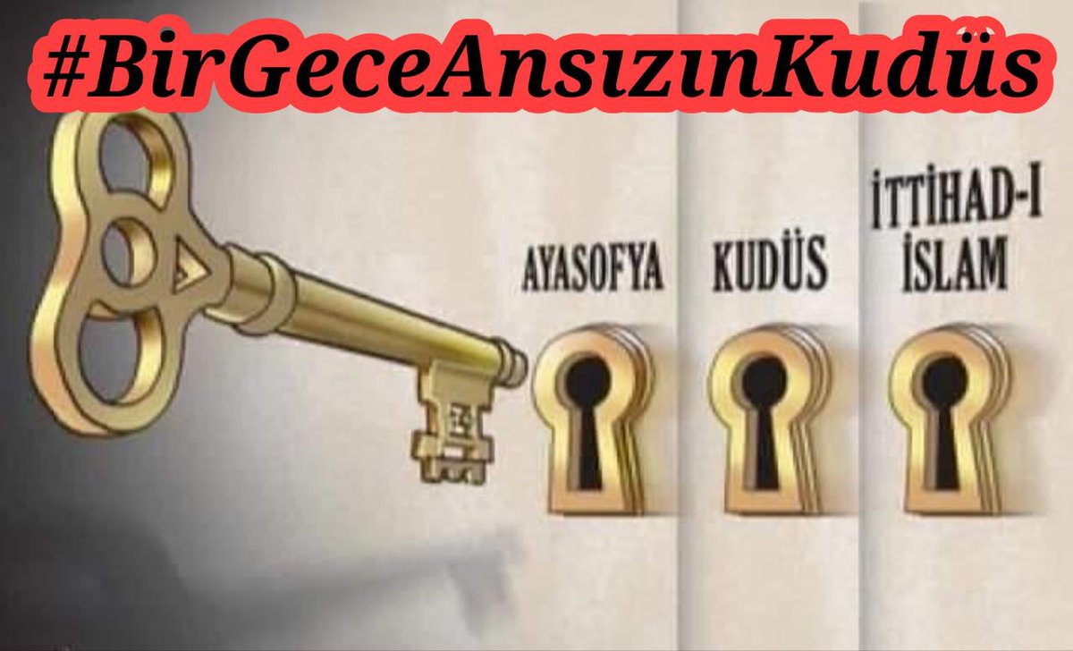 Ecdadımın mirası Kudüs
Gözümüzün nuru Kudüs
Selahaddinini bekliyor

#BirGeceAnsızınKudüs

Alıntıya devam ettir

@cnspvlNil
@nuro_k_81
@NUL1834
@25678_Nur
@fethiozdes
@Hacer_RTE2071
@RabiaRTE2023
@_NesLisah_
@Behll4125
@bekiservet
@Bir_Okcuyum
@erolbora03
@PoLeMiKKK
@istanbull__N