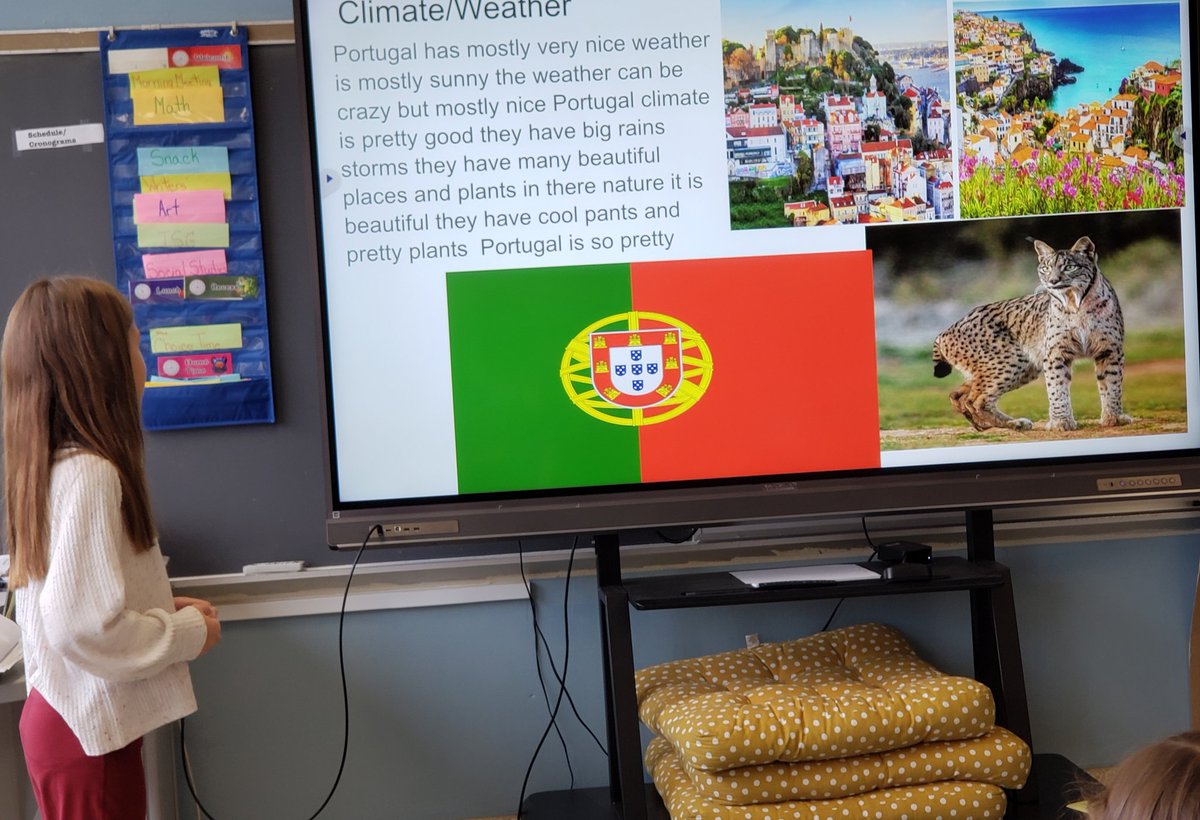 biannacardinale's tweet photo. We Presented our Table Country Research today! Students voted on a country, researched &amp; created a Google slide show to teach the class about geo, culture, activities &amp; language 
Thank you @Esmoskowitz for suggesting this
#globalcitizen #selfdrivenlearning https://t.co/5rQ1ht7LoU