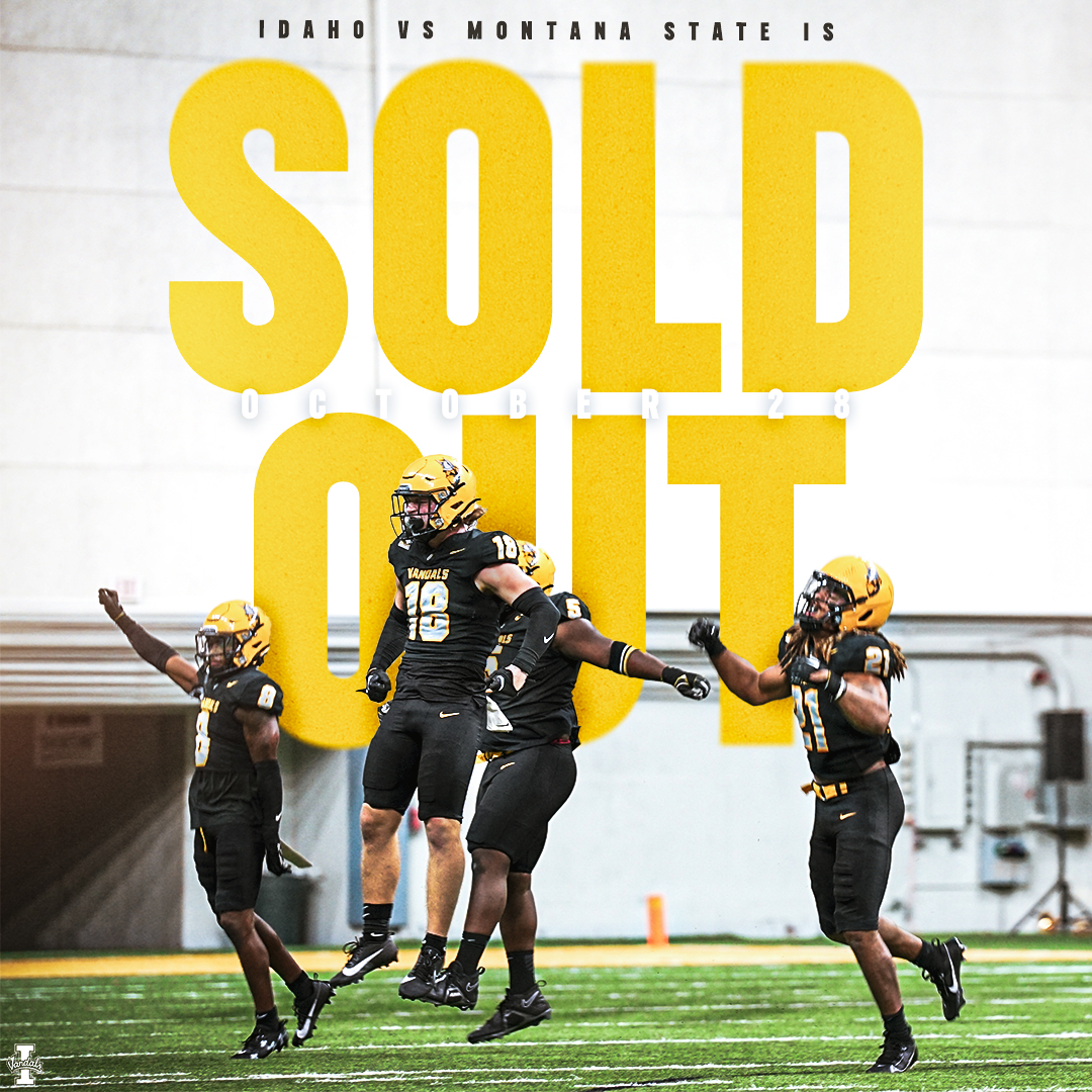 Two in a row! We are sold out of all publicly available tickets! There are still limited student tickets available, including guest passes. #GoVandals