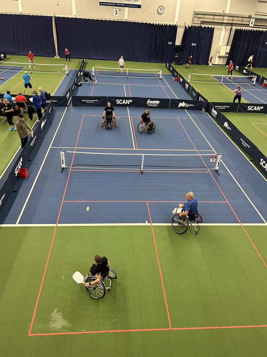 Great to see some wheelchair Pickleball today @BoltonArena. <a href="/WDT4Disability/">We Do Rebound Tennis</a>
