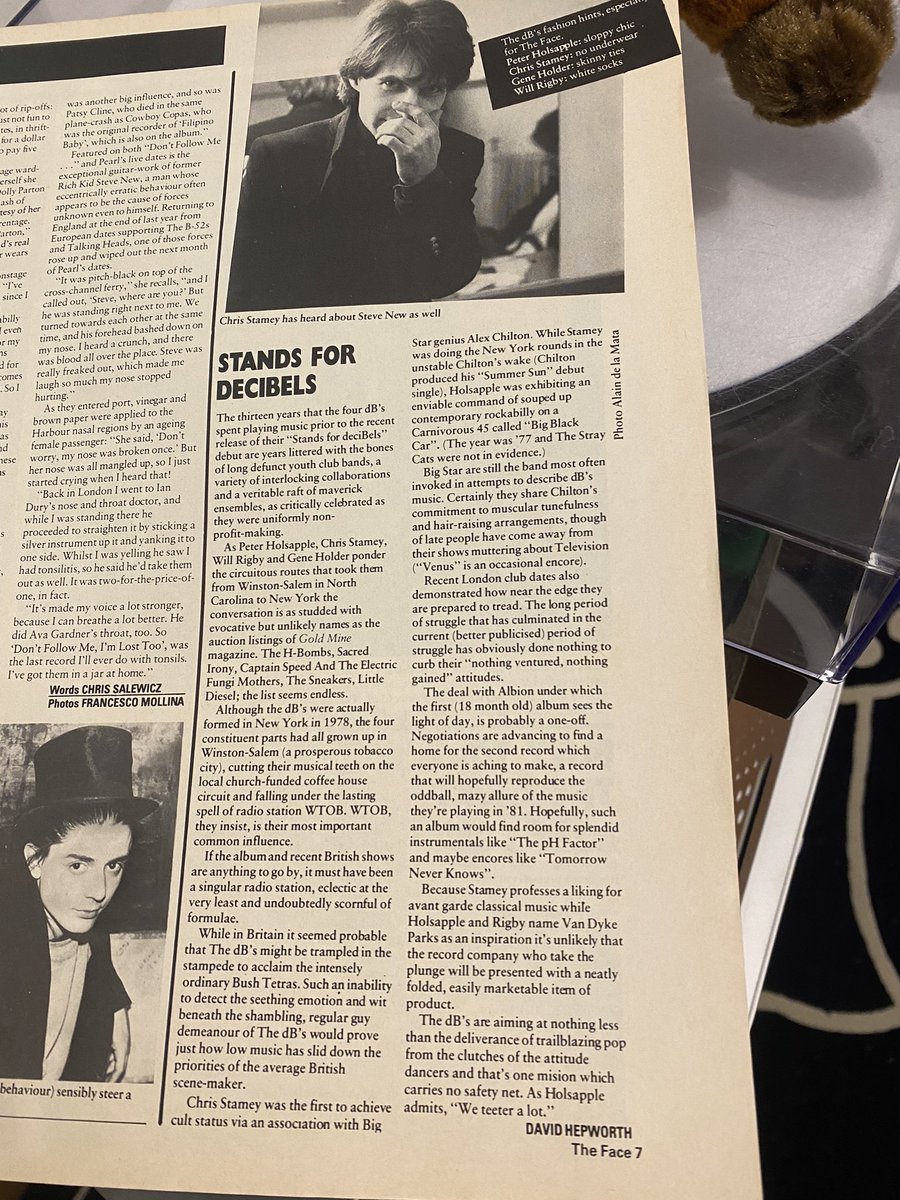 @oxtedsessions Great. And here’s an old interview with Chris Stamey from The Face in…April 1981!