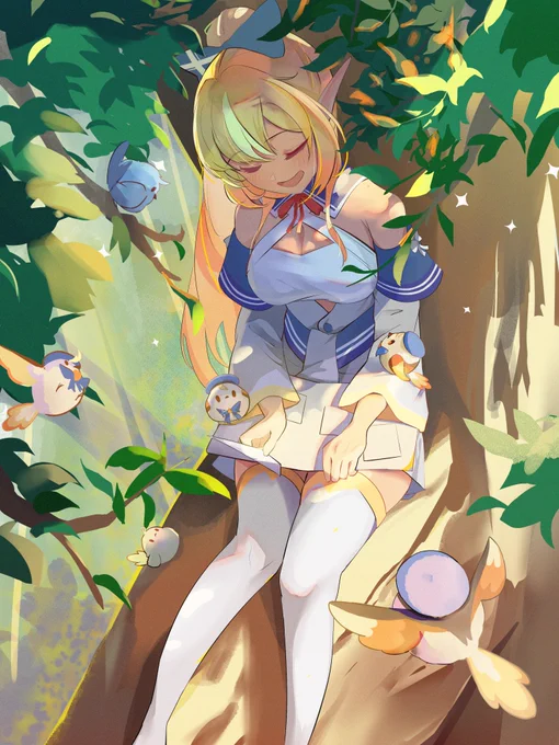 「精霊の森から戻る」ゆっくり休んで～#しらぬえ 
