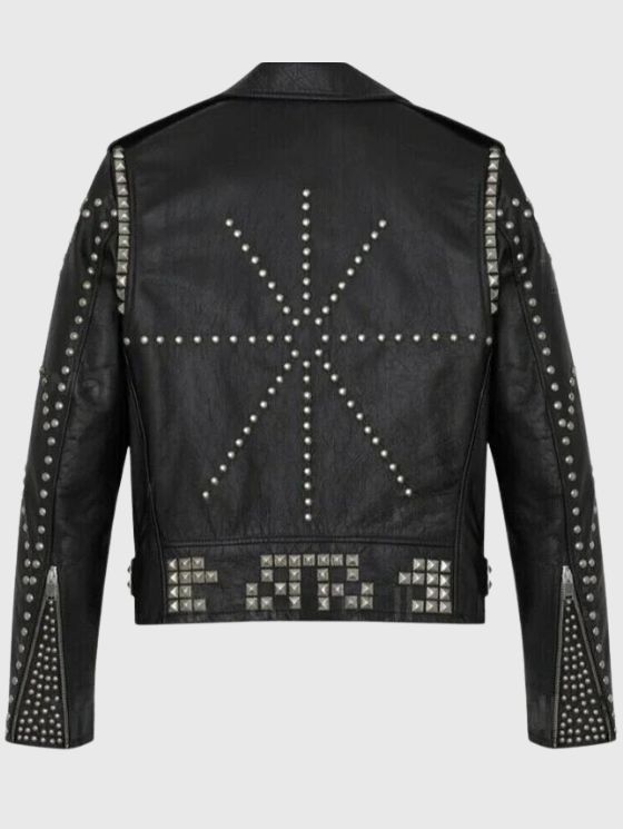 Elevate your style with our Men's New Look Handmade Black Leather Jacket adorned with Silver Studs! 💥🖤

**Shop Name:** rockgothic.com
#MensFashion #HandmadeLeather #SilverStuds #NewLook #BlackLeatherJacket #StreetStyle #FashionForward #MensWear #UrbanCraftedStyles