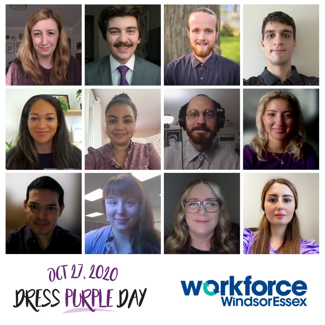 The @workforce_we team supports @WindsorEssexCAS and #DressPurpleDay2023 Every October, Children’s Aid Societies across the province raise awareness about the important role that individuals and communities play in supporting vulnerable children, youth, and families.