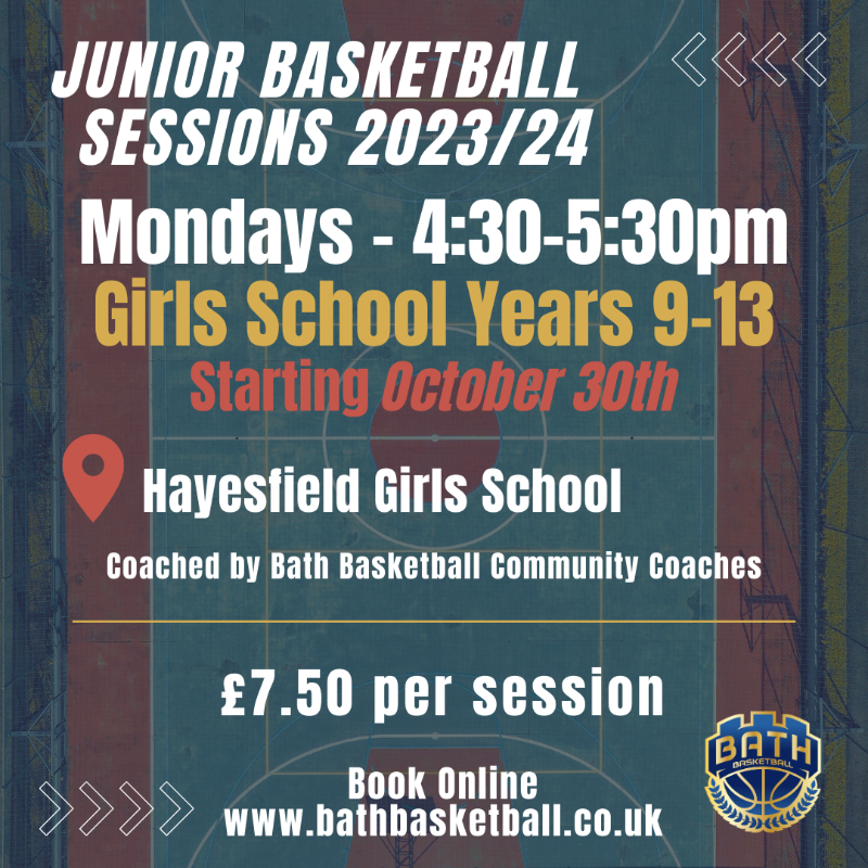 BathBasketball's tweet photo. Our next term of junior sessions are now live! ⚡ 

Book now to get involved this winter 🏀

Find all the details and book through our website!
 
#BathBasketball #JuniorBasketball