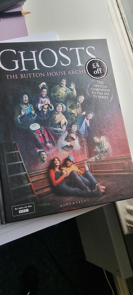 Reniscule's tweet photo. Any better way to spend breaks at work? I think not! Literally sprinted to waterstones to grab a copy!

#bbcghosts #bbcghostsfan #patsbookclub 

@Lazbotron @benwillbond @realmatbaynton @MarthaHD https://t.co/DoEA4GuRsI