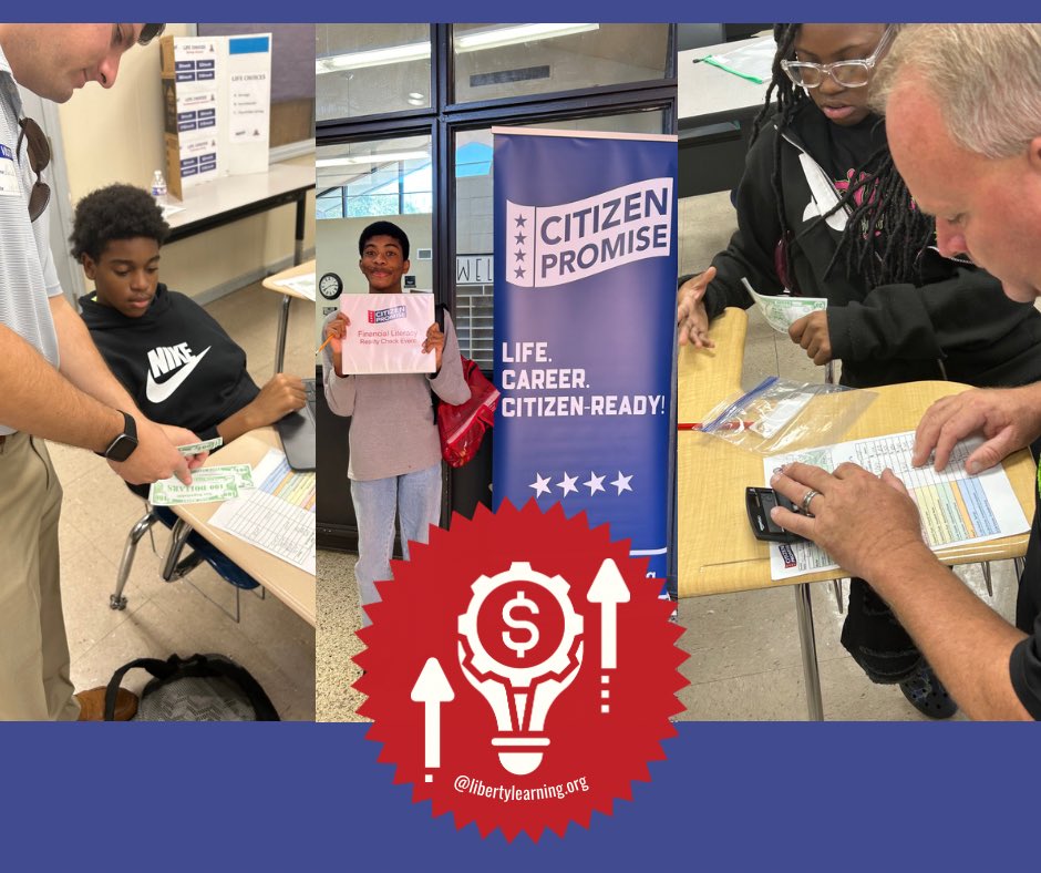 Liberty Learning Foundation (@libertylearning) on Twitter photo #gearingupforthefuture A huge thank you to the community volunteers and mentors👏🏻who assisted the simulation. Ss learned the ins & outs of financial literacy! <a href="/DothanPrep/">Dothan Prep Academy</a> <a href="/DothanAreaChamb/">Dothan Area Chamber</a>
#citizenpromise #financialliteracy #thefuturelooksbright #nonprofit #alabama #gearingupforthefuture A huge thank you to the community volunteers and mentors👏🏻who assisted the simulation. Ss learned the ins & outs of financial literacy! <a href="/DothanPrep/">Dothan Prep Academy</a> <a href="/DothanAreaChamb/">Dothan Area Chamber</a>
#citizenpromise #financialliteracy #thefuturelooksbright #nonprofit #alabama