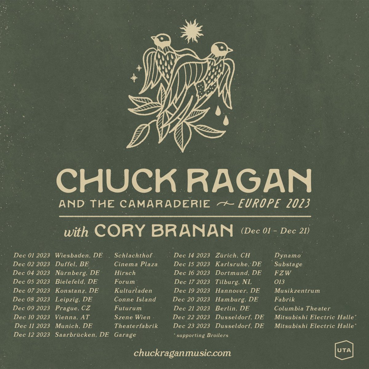 What up Europe? See you soon w/@ChuckRagan tickets: chuckraganmusic.com/tour/