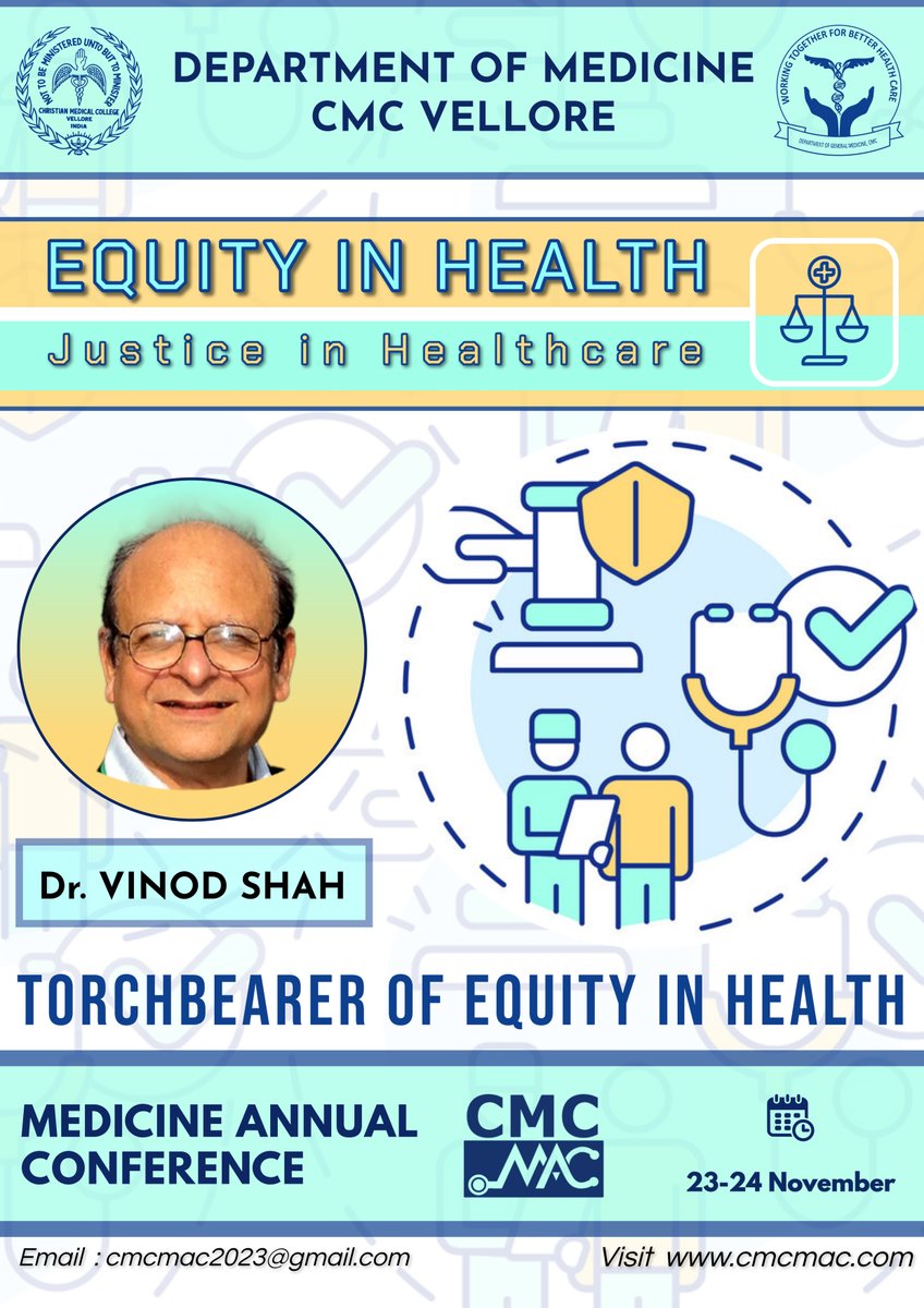 🔥Torchbearer Alert!🔥

A background in medical education from Christian Medical College and a wealth of experience in healthcare, Dr. Shah's journey is truly remarkable. Explore the world of healthcare justice  at CMC MAC 2023. 🌟 #CMCMAC2023 #HealthcareJustice #InspiringTalks