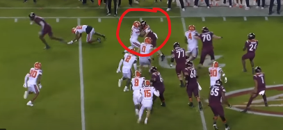 JamieLaRue10's tweet photo. @GosnellBenjamin tight ends don't get enough credit. These are all blocks that lead to a long play or a score. Out front clearing the way, or in the trenches creating a gap! Might not be stats for that, but what a job he did! #ptbac #newVTfan @HokiesFB @Coach_LowmanES https://t.co/vPJ43XxkH9